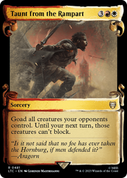 Taunt from the Rampart (LTC-481) - Tales of Middle-earth Commander: (Showcase) Foil