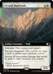 Crystal Barricade (Extended Art) (FDN-444) - Foundations: (Extended Art) Foil