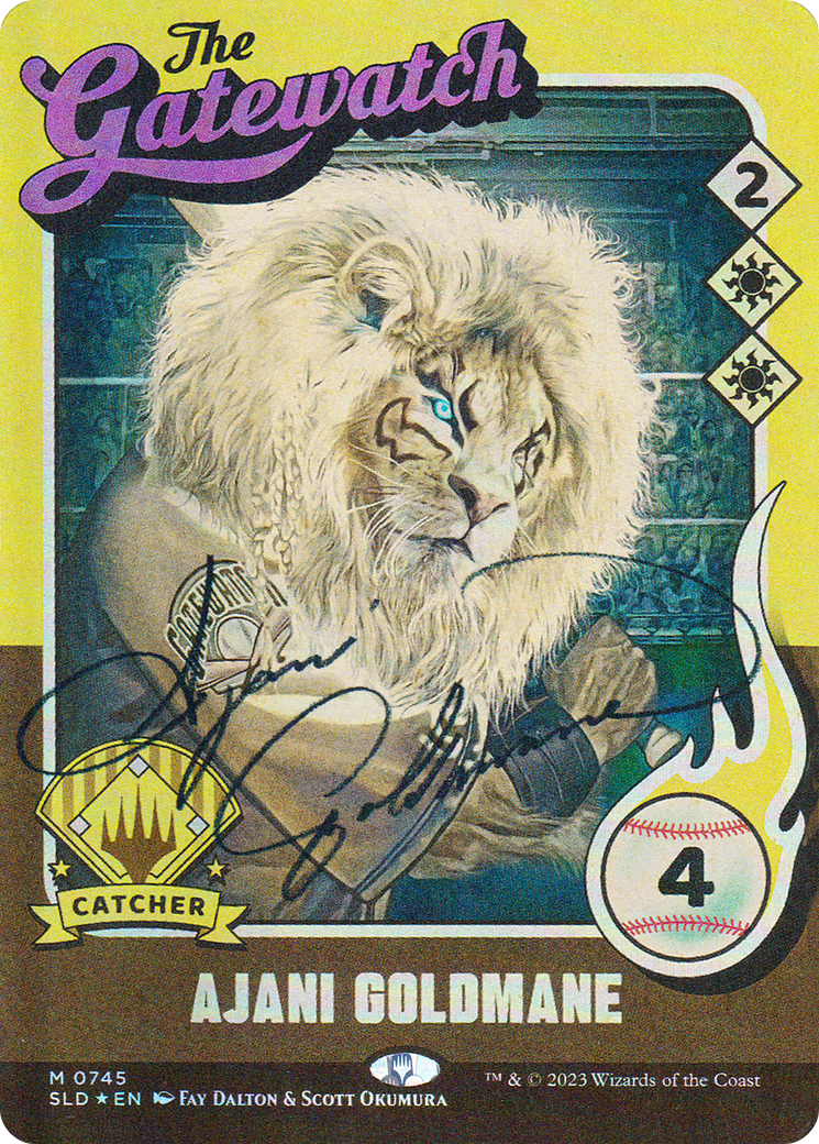 Ajani Goldmane // Ajani Goldmane (SLD-745) - Secret Lair Drop: (Full Art) (Borderless) Foil