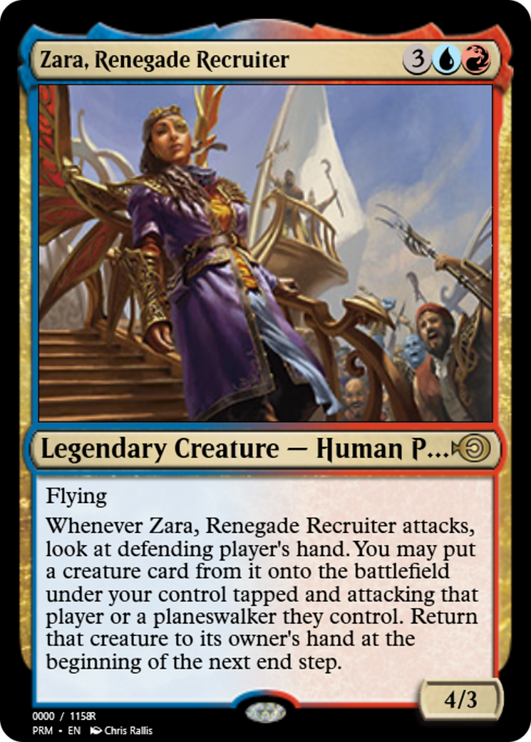 Zara, Renegade Recruiter (PRM-86264) - Magic Online Promos Foil