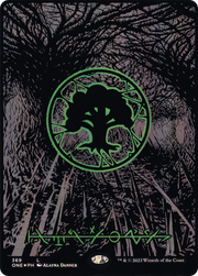 Forest (ONE-369) - Phyrexia: All Will Be One (Borderless) Foil