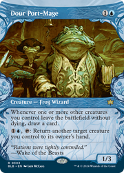 Dour Port-Mage (BLB-303) - Bloomburrow: (Showcase) (Borderless) Foil