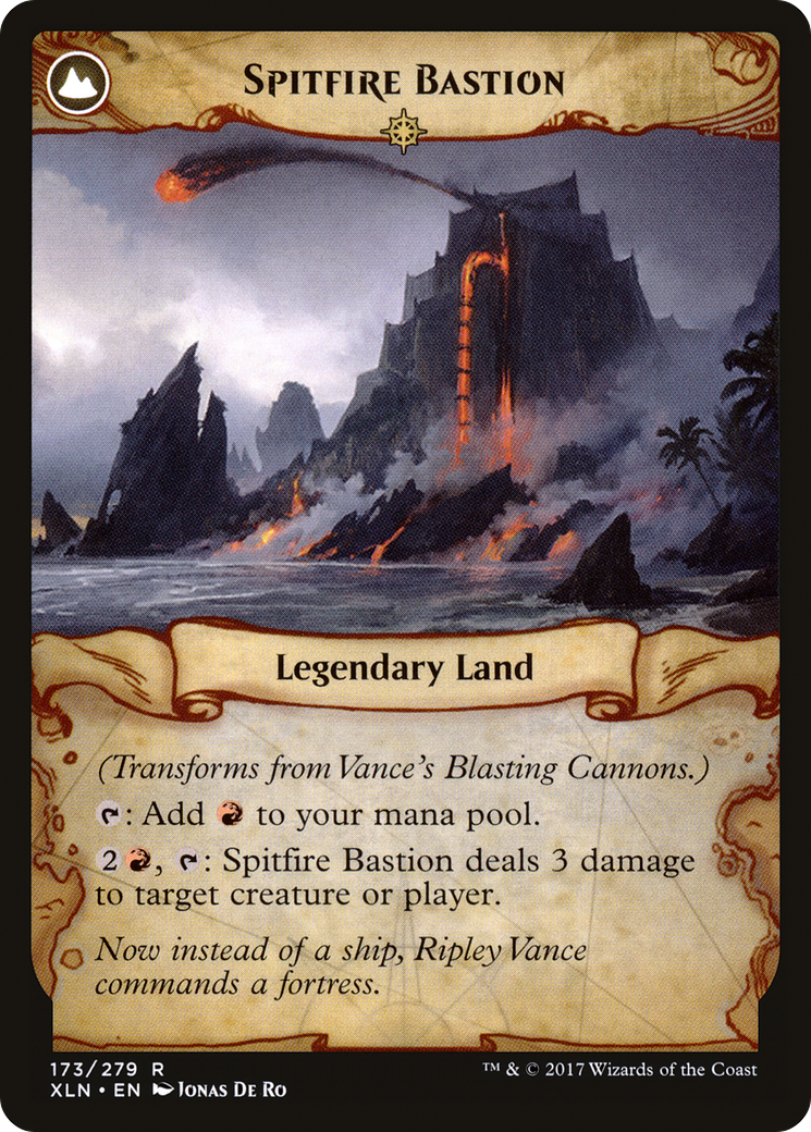 Vance's Blasting Cannons // Spitfire Bastion (XLN-173) - Ixalan: (compasslanddfc) Foil