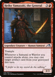 Heiko Yamazaki, the General (NEO-146) - Kamigawa: Neon Dynasty Foil