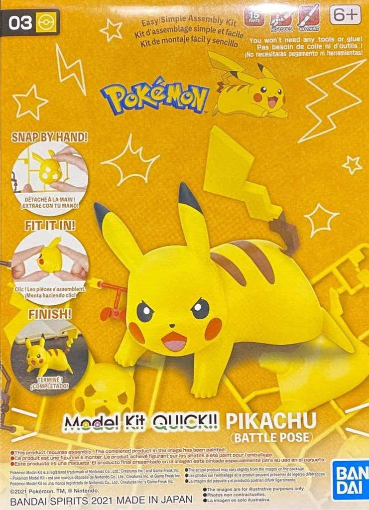 Pokemon Model Kit: Quick!! Pikachu ( Battle Pose)