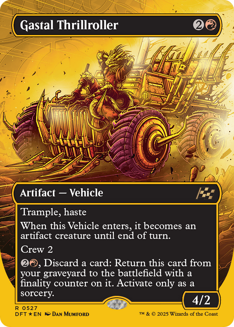 Gastal Thrillroller (DFT-527) - Aetherdrift (Borderless) Foil