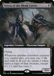 Kinzu of the Bleak Coven (ONE-411) - Phyrexia: All Will Be One: (Extended Art) Foil