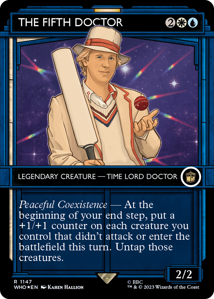 The Fifth Doctor (WHO-1147) - Doctor Who: (Showcase) (Borderless) Foil