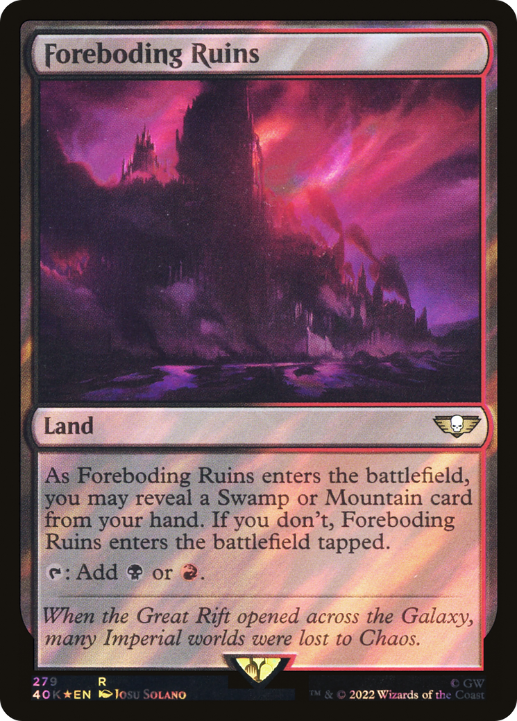 Foreboding Ruins (40K-279) - Warhammer 40,000 Commander Foil