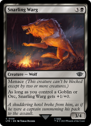 Snarling Warg (LTR-109) - The Lord of the Rings: Tales of Middle-earth