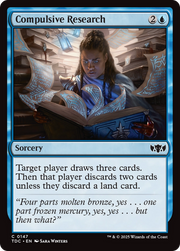 Compulsive Research (TDC-147) - Commander: Tarkir: Dragonstorm
