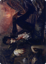 Arrogant Outlaw // Arrogant Outlaw (AMID-033) - Midnight Hunt Art Series (Borderless) Foil