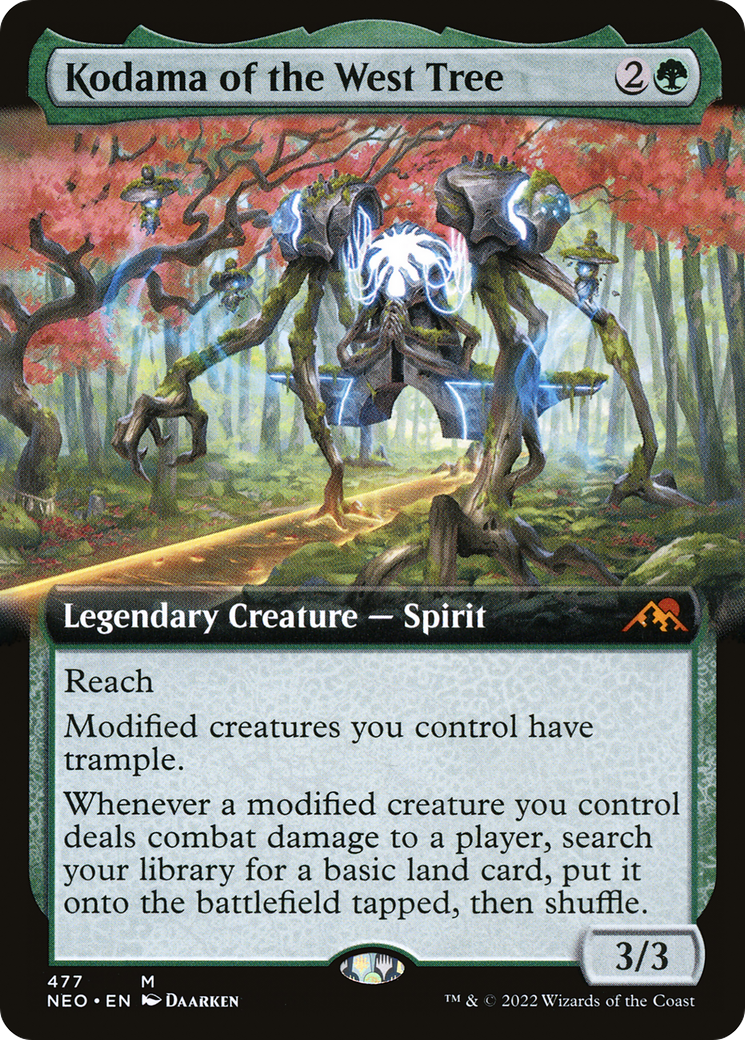 Kodama of the West Tree (NEO-477) - Kamigawa: Neon Dynasty: (Extended Art)