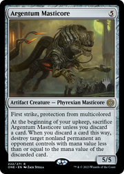 Argentum Masticore (PPONE-222P) - Phyrexia: All Will Be One Promos Foil