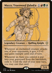 Mazzy, Truesword Paladin (CLB-430) - Commander Legends: Battle for Baldur's Gate: (Showcase) Foil