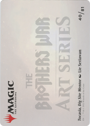 Tocasia, Dig Site Mentor // Tocasia, Dig Site Mentor (ABRO-040) - The Brothers' War Art Series (Borderless) Foil