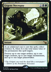 Urgent Necropsy (PRE-240) - Murders at Karlov Manor Promos Foil
