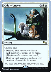 Oddly Uneven (LIST-006) - The List (Unfinity Foil Edition) Foil