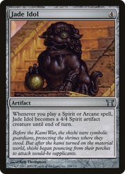 Jade Idol (CHK-256) - Champions of Kamigawa Foil