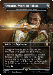 Sword of Hearth and Home (LTC-384) - Tales of Middle-earth Commander / Herugrim, Sword of Rohan (Borderless) Foil