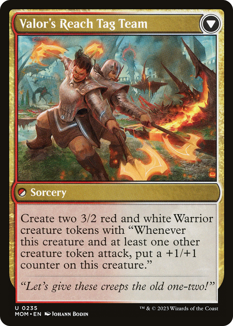 Invasion of Kylem // Valor's Reach Tag Team (MOM-235) - March of the Machine Foil
