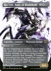 Ria Ivor, Bane of Bladehold (ONE-323) - Phyrexia: All Will Be One: (Showcase) (Borderless) Foil
