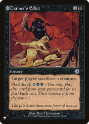 Chainer's Edict (LIST-TOR-57) - The List: (tombstone)
