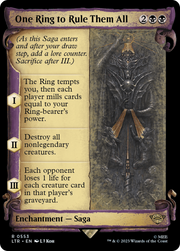 One Ring to Rule Them All (LTR-553) - The Lord of the Rings: Tales of Middle-earth: (Showcase) Foil