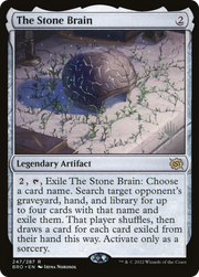 The Stone Brain (PPBRO-247P) - The Brothers' War Promos Foil