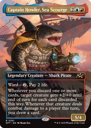 Captain Howler, Sea Scourge (Borderless) (DFT-361) - Aetherdrift (Borderless)