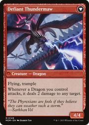 Invasion of Tarkir // Defiant Thundermaw (MOM-149) - March of the Machine