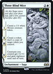 Three Blind Mice (PRE-035) - Wilds of Eldraine Promos Foil