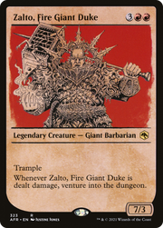 Zalto, Fire Giant Duke (AFR-323) - Adventures in the Forgotten Realms: (Showcase) Foil