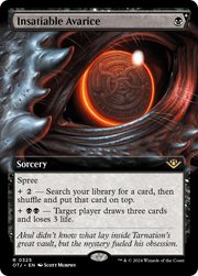 Insatiable Avarice (OTJ-325) - Outlaws of Thunder Junction: (Extended Art, spree) Foil