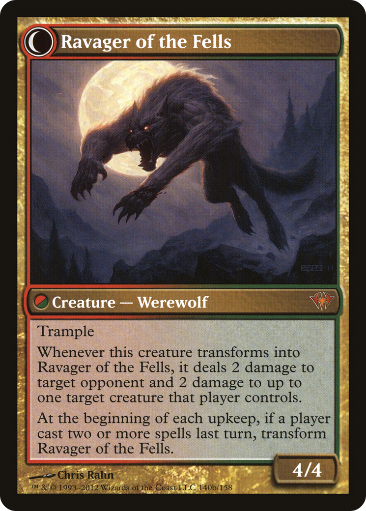Huntmaster of the Fells // Ravager of the Fells (DKA-140) - Dark Ascension: (Double Faced Transform) Foil