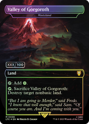 Wasteland (LTC-406Z) - Tales of Middle-earth Commander / Valley of Gorgoroth (Borderless) Foil
