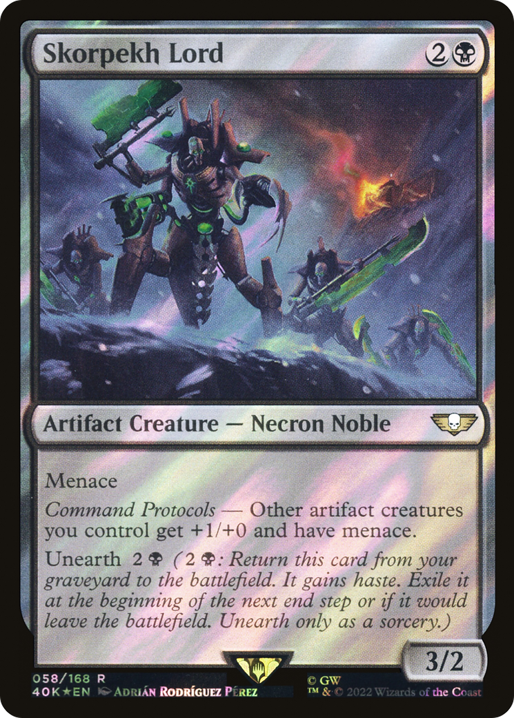 Skorpekh Lord (40K-058) - Warhammer 40,000 Commander Foil
