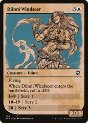 Djinni Windseer (AFR-306) - Adventures in the Forgotten Realms: (Showcase)