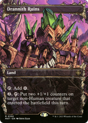 Drannith Ruins (MAT-100) - March of the Machine: The Aftermath: (Showcase) (Borderless) Foil
