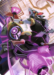 Nashi, Moon Sage's Scion // Nashi, Moon Sage's Scion (ANEO-059) - Neon Dynasty Art Series (Borderless)