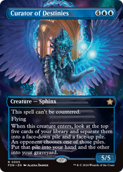 Curator of Destinies (Borderless) (FDN-305) - Foundations (Borderless) Foil