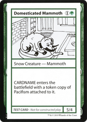 Domesticated Mammoth (CMB1-072) - Mystery Booster Playtest Cards 2021