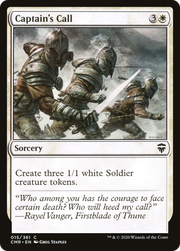 Captain's Call (CMR-015) - Commander Legends Foil