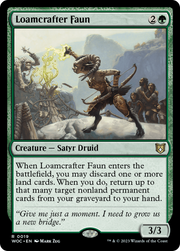 Loamcrafter Faun (WOC-019) - Wilds of Eldraine Commander