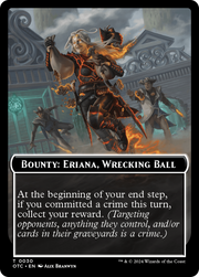 Bounty: Eriana, Wrecking Ball // Wanted! (TOTC-030) - Outlaws of Thunder Junction Commander Tokens