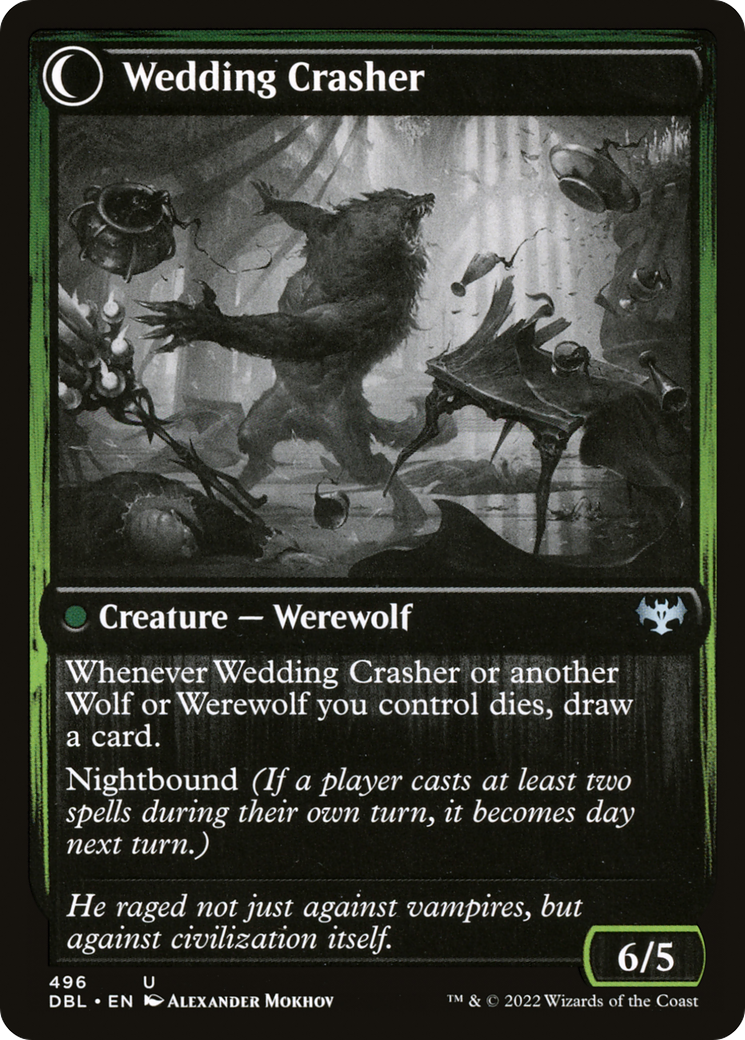 Wolfkin Outcast // Wedding Crasher (DBL-496) - Innistrad: Double Feature: (Double Faced Transform)