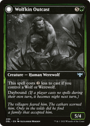 Wolfkin Outcast // Wedding Crasher (DBL-496) - Innistrad: Double Feature: (Double Faced Transform) Foil
