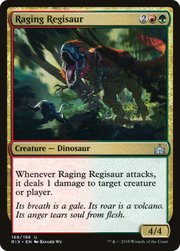 Raging Regisaur (RIX-168) - Rivals of Ixalan Foil
