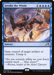 Invoke the Winds (NEO-058) - Kamigawa: Neon Dynasty Foil