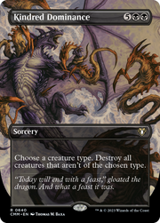 Kindred Dominance (CMM-640) - Commander Masters (Borderless) Foil